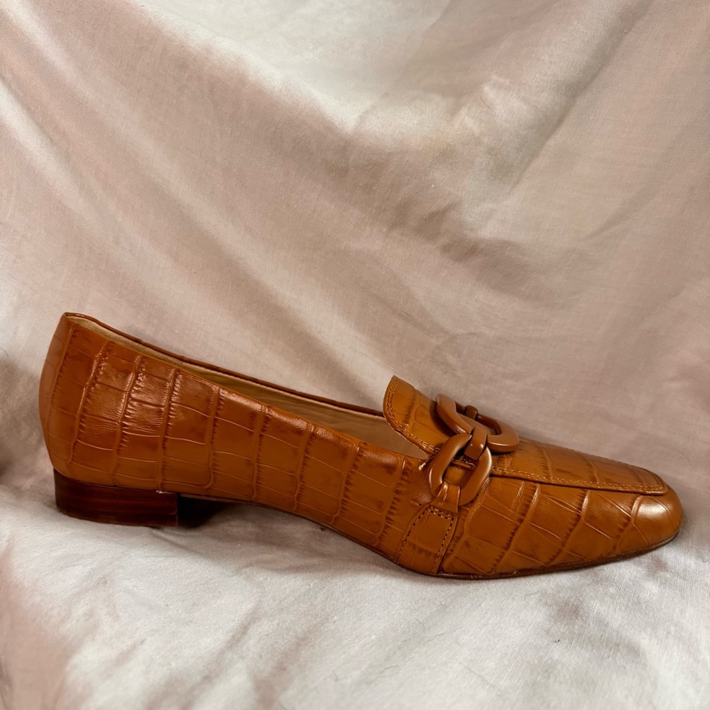 Elegant Tan Leather Loafers | Alex Marie | 6.5 (US)